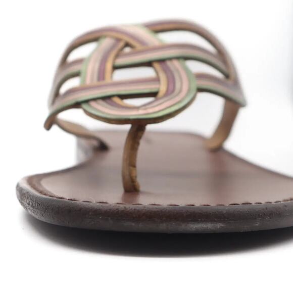 Bottega Veneta Leather Thong Braided Design Sandals 39 - Picture 8 of 11